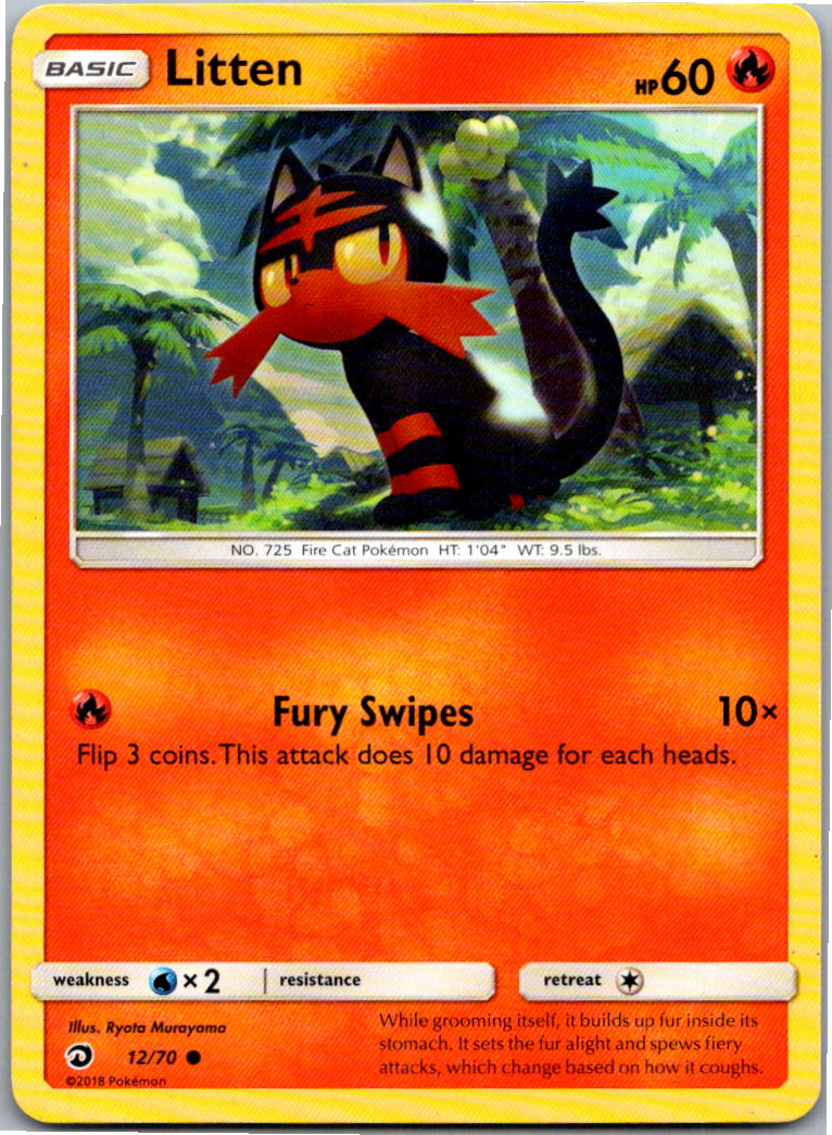 Litten Common Dragon Majesty 12/70 NM
