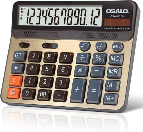 Big Number 5-Inch LCD Desktop Calculator - Perfect for Work & Study - Picture 3 of 10