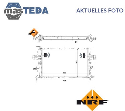 53442 KÜHLER WASSERKÜHLER MOTORKÜHLER NRF NEU OE QUALITÄT