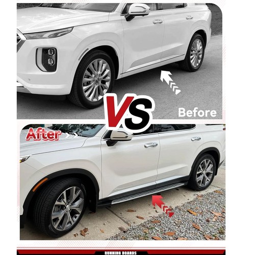 Door Side Step Nerf Bar Running Board Fits for Hyundai Palisade 2024 2025 2026 - Foto 8 di 9