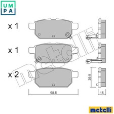 BRAKE PAD SET DISC BRAKE 22-0915-0 FOR SUZUKI GRAND/NOMADE VITARA/SUV S-CROSS