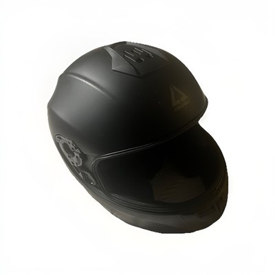 Triangle TFF15 Adult M Unisex DOT Approved Helmet Matte Black Medium Needs Visor