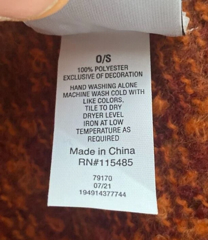 NUEVO Poncho Sonoma Wrap 801 Spice Toggle Closure Kohl's Talla Única OS NUEVO CON ETIQUETAS $68 Foto 3 de 4