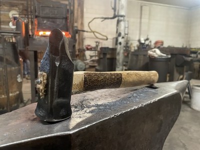  Left Diagonal Peen Forging Hammer 2LB 6OZ/ Hand Forged 4140 Steel in USA