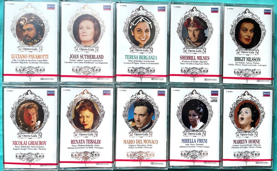 OPERA GALA  10 Music Cassetten in Original  deLuxe Box  •  Vintage - Bild 2 von 4