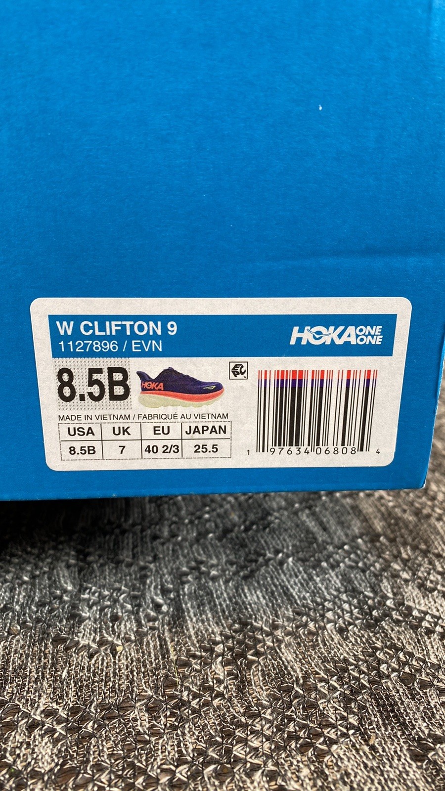 Hoka Clifton 9 Running Shoes Women’s 8.5 Evening Sky / Coral thumbnail 11
