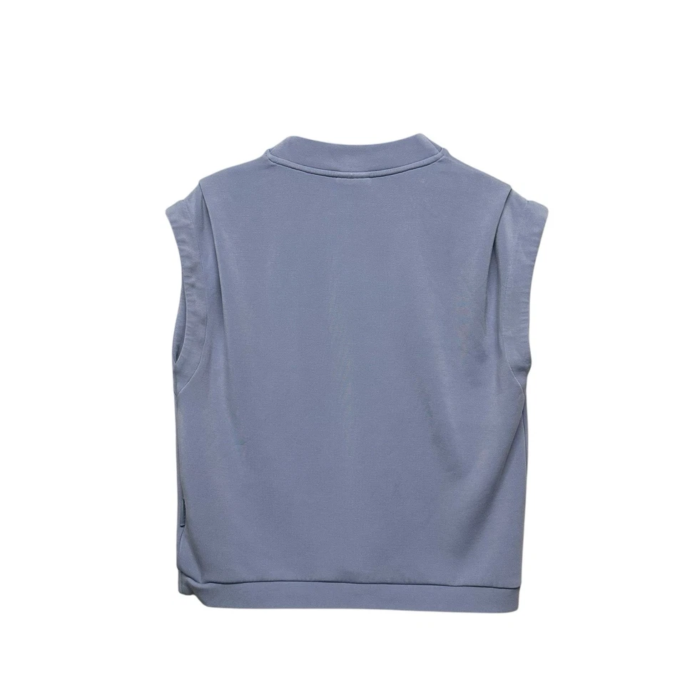 Sudadera Varley Otis Mujer Talla Doble Suave Azul Sin Mangas Talla M Relajada Foto 3 de 4