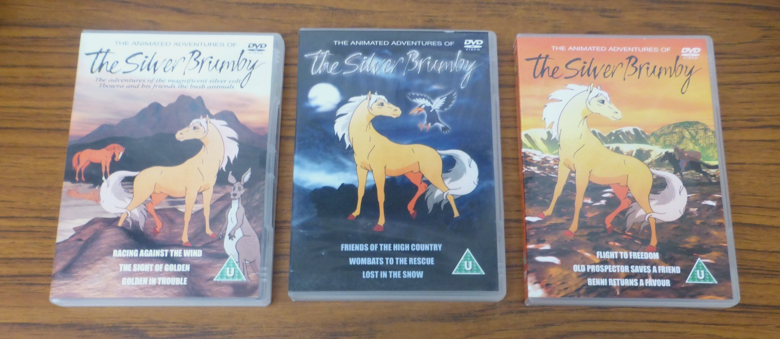 The Silver Brumby Horse Animated DVD x 3 Bundle Job Lot * ALL REGIONS *