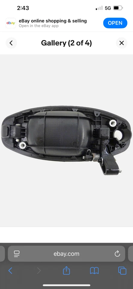 Manija de puerta exterior - Manija de puerta exterior Dorman se adapta a 01-06 Hyundai Santa Fe Foto 2 de 3