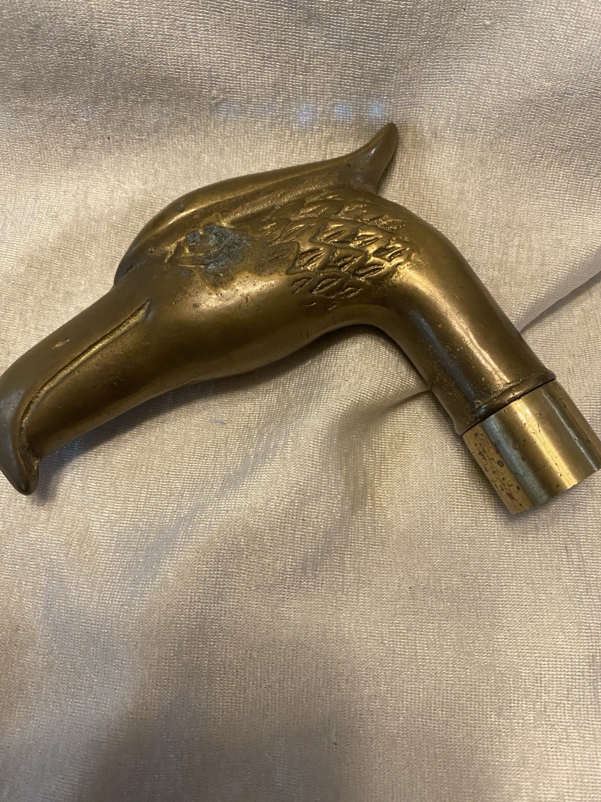 Solid Brass Eagle head screw on cane tip handle b… - image 10