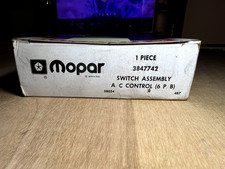 Nos Mopar 1981-1983 Chrysler Cordoba Imperial Mirada Ac Dash Switch 3847742
