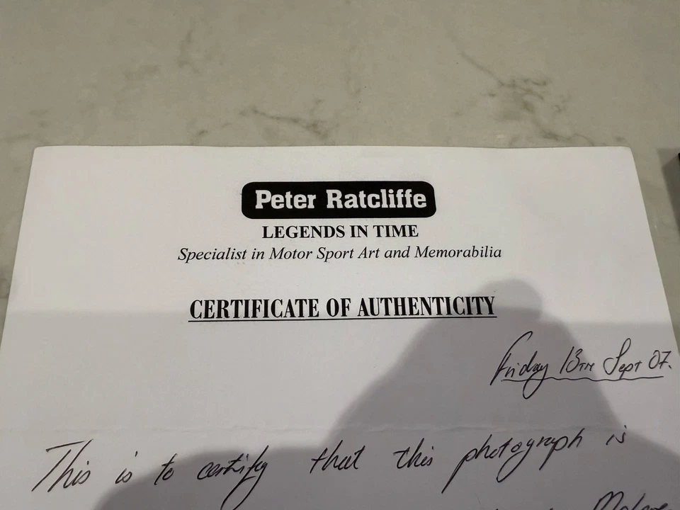 1992 Ayrton Senna McLaren MP4/7A Hand Signed Photo + COA Framed - Image 4 of 4