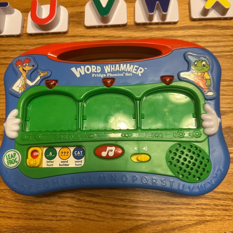 WORKING Leap Frog Word Whammer Fridge Phonics Set Magnetic Letters 2004 Kids - Image 4 of 4
