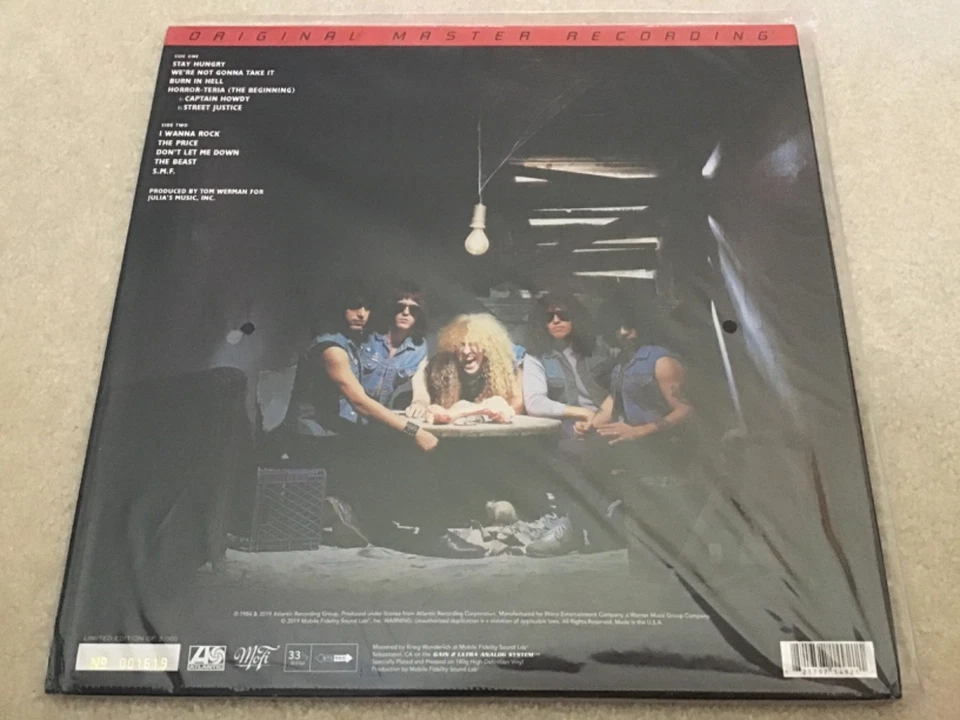MFSL TWISTED SISTER Mobile Fidelity STAY HUNGRY Sealed Original Master Recording - Image 2 of 4