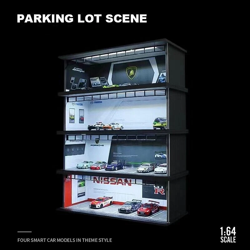 Garage Model City Street Scene Led Lighting Parking Lot Mode