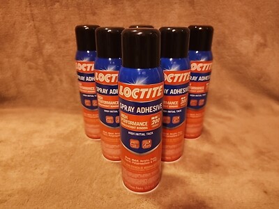 Lot of 6: Loctite 2235317 Middleweight Bonding Synthetic Rubber Spray 13.5 oz