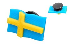 Sweden Shoe Charm, Sweden Flag, Made in USA