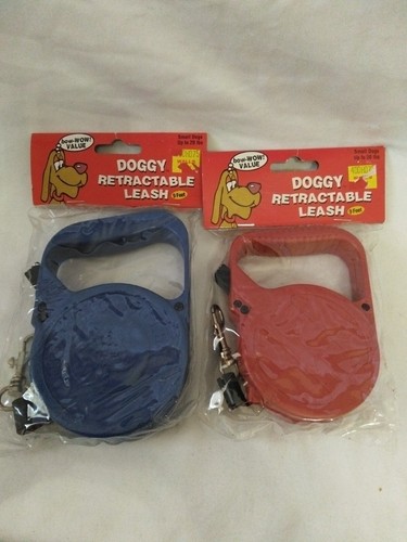 Pair Of 9 Ft "Doggy Retractable Leashes", NWT, For Small Dogs, Up To 20 Lbs