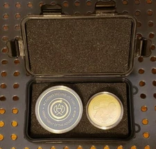 John Wick Continental Hotel & Adjudicator Coin Set in Tactical Case Cosplay Prop