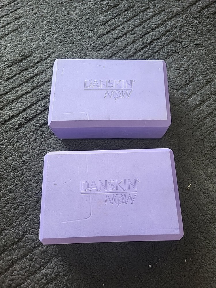 2 Danskin Yoga Blocks - Danskin Now - Purple foam Yoga Block