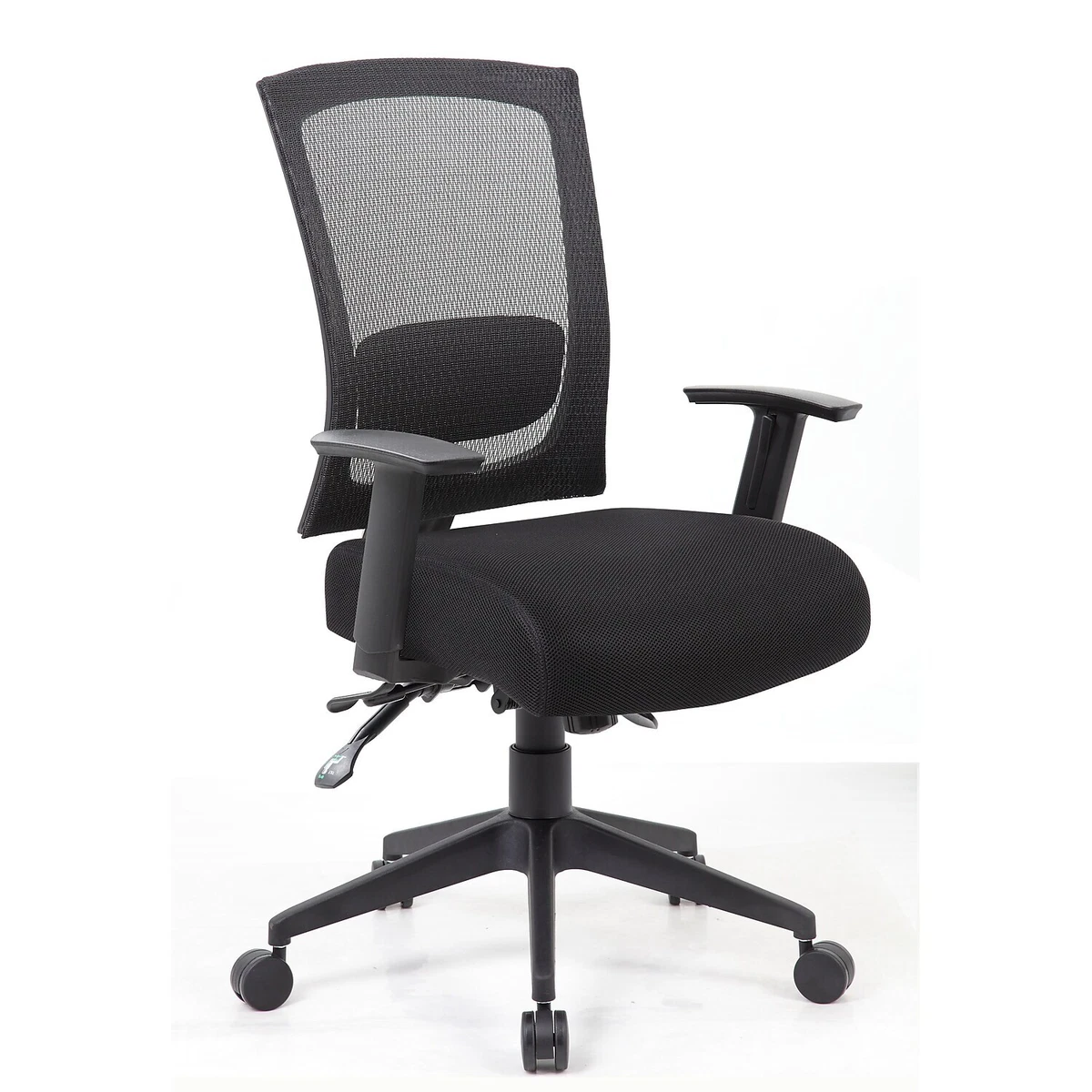 Boss Office Products Boss Mesh Back 3 Paddle Task Chair Black