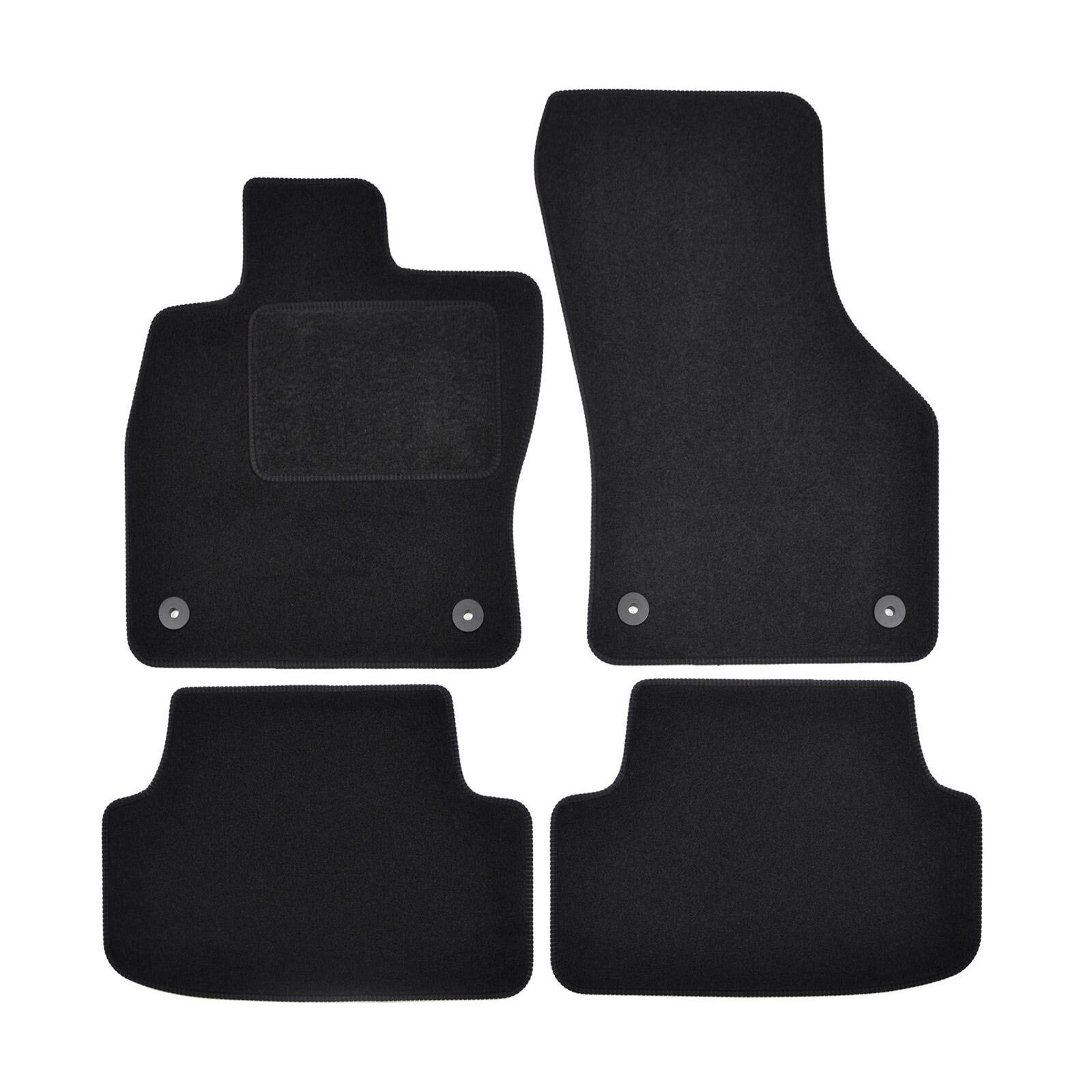 Tapis de sol en velours noir sur mesure pour Audi A3 8V de 2012 à 2020