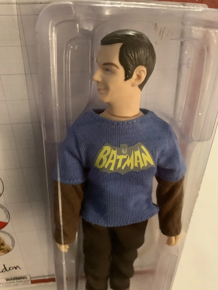 Figura de acción The Big Bang Theory Sheldon Cooper de 8 pulgadas en camisa de Batman vintage Foto 4 de 4