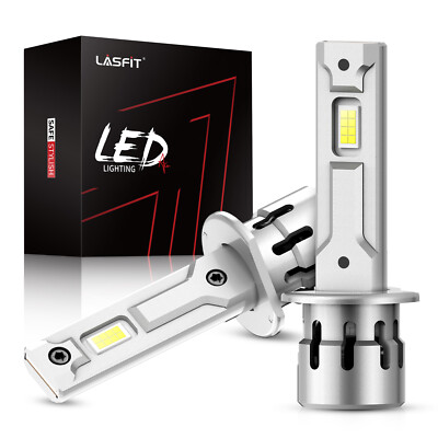 Lasfit H1 LED Headlights Bulb High Beam 60W Super Bright Cool White ...