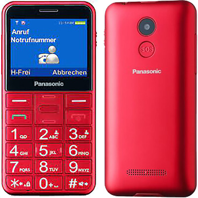 BNIB Panasonic KX-TU155 2G Red Dual-SIM Factory Unlocked GSM