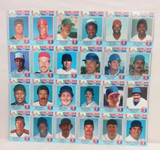 Sheet of 24 1988 Chef Boyardee Basebal Cards Ripken Jr Mattingly Hernandez Rice