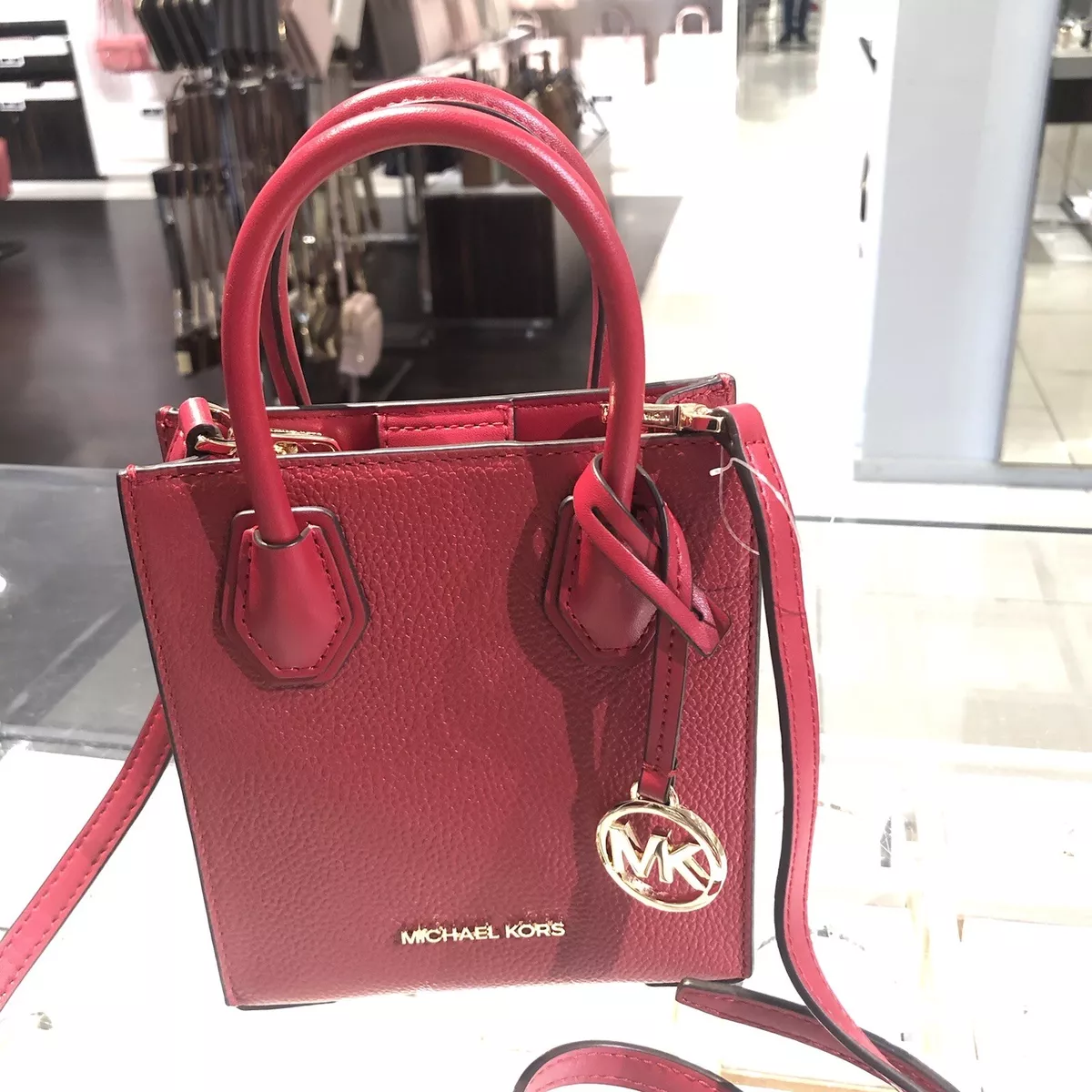 MICHAEL Michael Kors Ava Extra Small Cross Body Bag - Cherry in Red