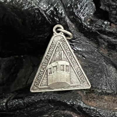Vintage Sterling Silver Charm Franconia Notch Aerial Tramway Triangle Travel NE