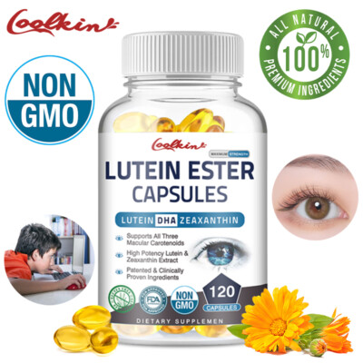 Lutein Ester 400mg - Zeaxanthin, Bilberry, Grape Seed, Vitamin C - Eye Health