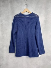 MASSIMO DUTTI JUMPER XS. FITS  12. NAVY BLUE LONG SLEEVES WOOL MIX NEW W TAG