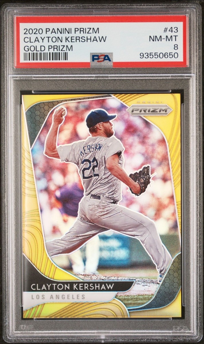 CLAYTON KERSHAW PANINI PRIZM GOLD PRIZM #D 8/10 PSA 8 DODGERS | eBay