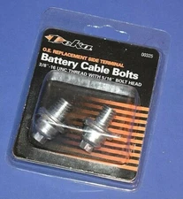 2 New Side Post Battery Terminal Bolts 3/8"-16 With 5/16" Hex GM Cars Trucks