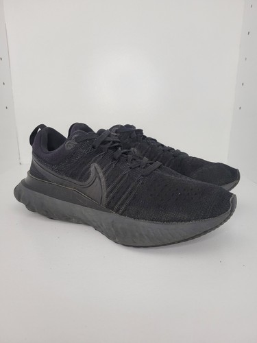 nike react infinity run flyknit triple black