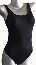 Nwt PINK Victorias Secret Scoop Neck One Piece Swimsuit Black S
