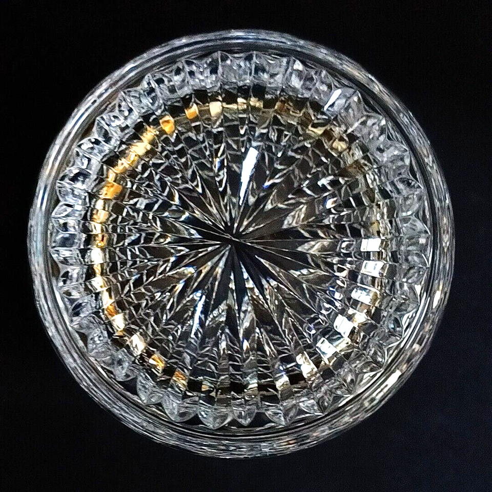WATERFORD BISCUIT JAR, Cut Lead Crystal, Made in Ireland, NO LID eBay