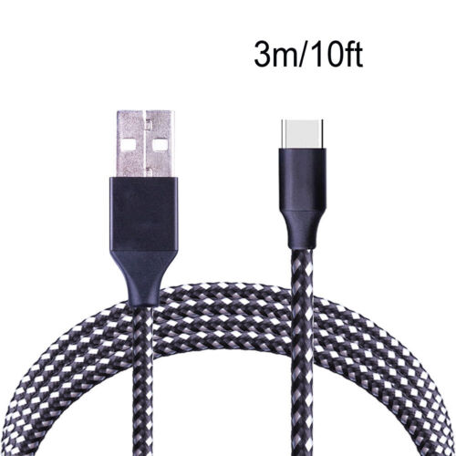 Câble de chargeur USB C Type-C tressé 3/6/10 pieds de long - Photo 9 sur 13