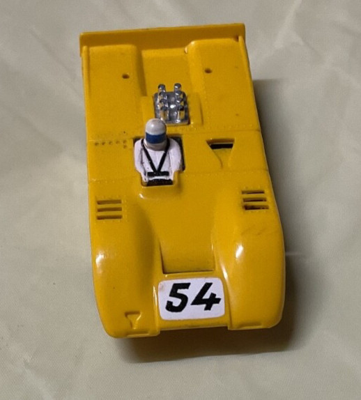 Vintage Aurora AFX Yellow McLaren XLR Slot Car A/FX HO