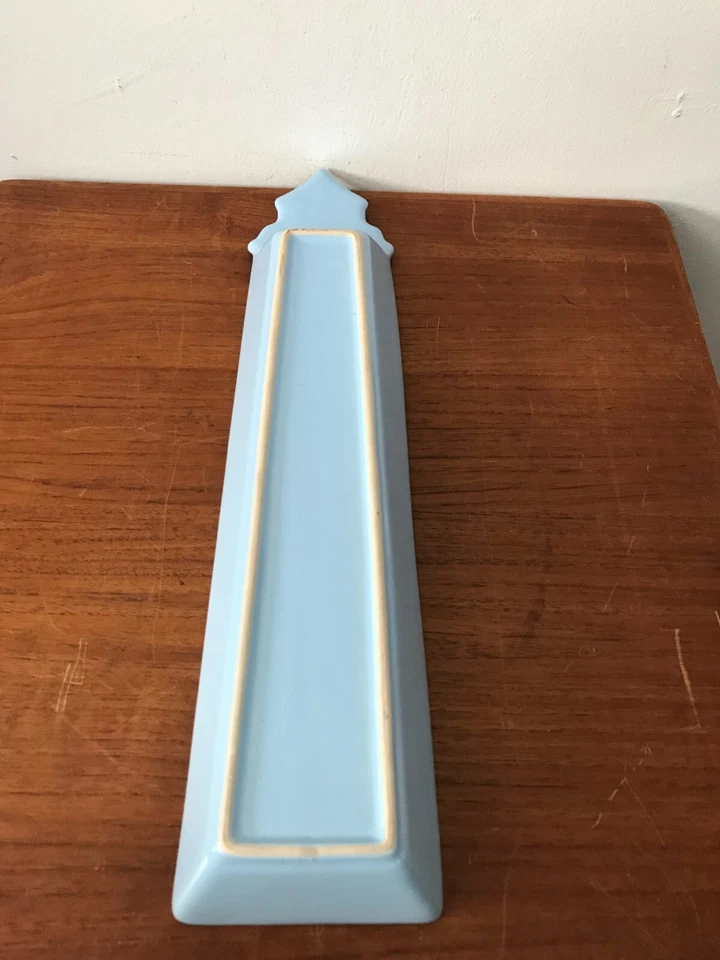 Coastline Imports Stoneware FISHY Blue Lighthouse Snack Cheese Serving Tray Dish - Image 4 of 4