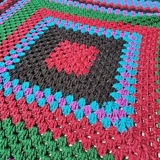 Hand Knited Afghan Cozy Blanket