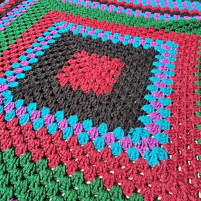 Hand Knited Afghan Cozy Blanket!