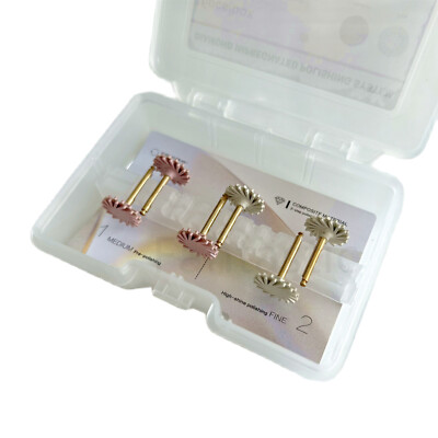 6Pcs Dental Twist RA Polishing Wheel Diamond Porcelain Ceramic Polisher Discs