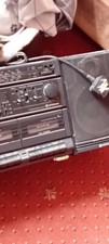vintage ghetto blaster with cassette and radio