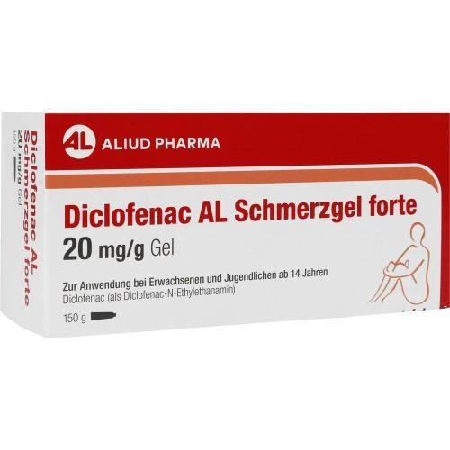 ALIUD PHARMA GMBH DICLOFENAC AL Schmerzgel forte 20 mg/g 150 G PZN 18719884