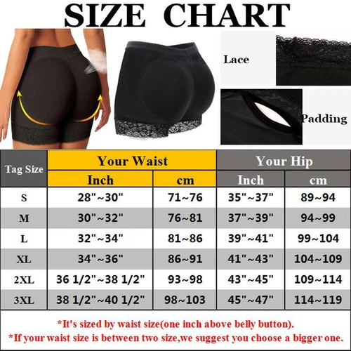 Buttock Padded Bum Pants Hips Enhancer Shaper Butt-Lifter Boyshorts Underwear - Picture 16 of 25