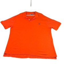 Chaps Polo Shirt Classic Fit Short Sleeve Everyday Casual Orange Men's XXL