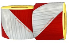 Bandes de sécurité rouge et blanc CLASSE B - 2x9 mètres